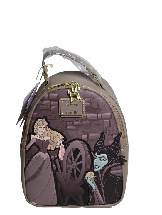 Loungefly Handbags - Loungefly Disney Aurora Maleficent Spinning Wheel Mini Backpack NWT